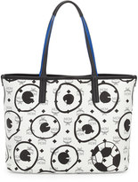 Thumbnail for your product : MCM Soccer Special Edition Visetos Shopper Bag, White
