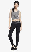 Thumbnail for your product : Express Foil Wide Band Yoga Legging