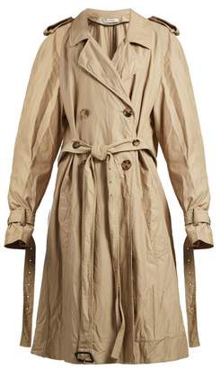 J.W.Anderson Double Breasted Twill Trench Coat - Womens - Beige