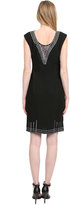 Thumbnail for your product : Sue Wong Floral Embroidered Cap Sleeve Dress in Black