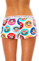 Thumbnail for your product : Paul Frank The Monkey Circle Plush Short in White Multi