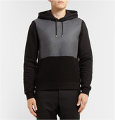 Thumbnail for your product : Balenciaga Coated-Panel Fleece-Back Cotton-Jersey Hoodie