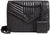 Thumbnail for your product : Prada Diagramme Quilted Leather Flap Crossbody Bag