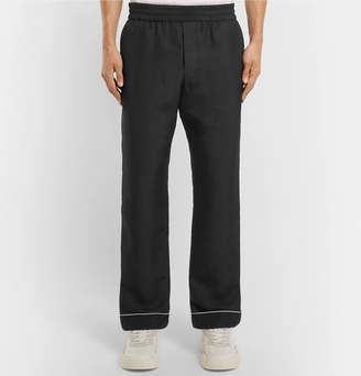 Valentino Piped Silk Drawstring Trousers