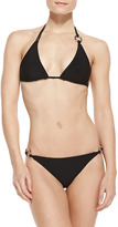 Thumbnail for your product : Diane von Furstenberg Ring-Side Low-Rise Bikini Bottom