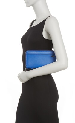 Tumi Leather Double Zip Cardholder Clutch