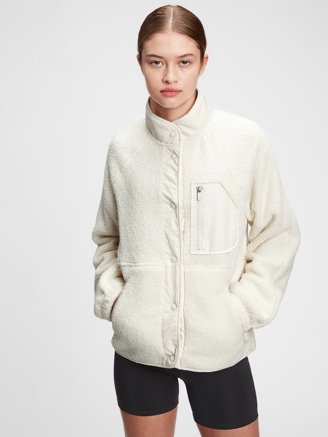 gap women's fleece coats & jackets