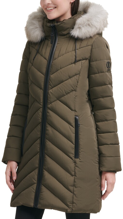 Dkny Hooded Coat | Shop the world's largest collection of fashion 