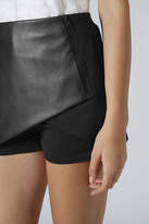 Thumbnail for your product : Topshop Pu ottoman zip skort
