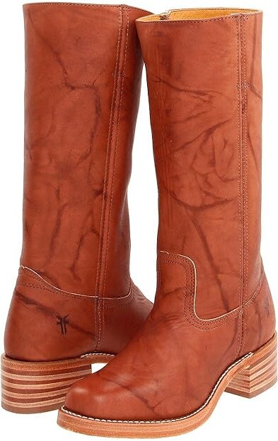 Frye Campus 14L Cowboy Women's Boots Saddle Leather : 6 B - Medium