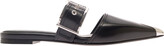 Thumbnail for your product : Alexander McQueen 'punk' Black Mules With Metal Tip In Leather Woman