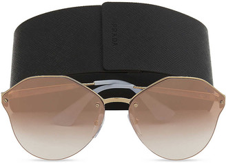 Prada PR64TS round-frame metal sunglasses