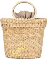 Thumbnail for your product : Poolside embroidered woven tote bag