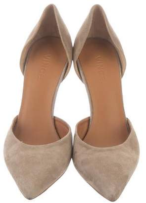 Vince Suede Pointed-Toe Pumps