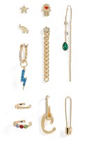 Thumbnail for your product : Open Edit Initial Charm 10-Pack Earring Party Set