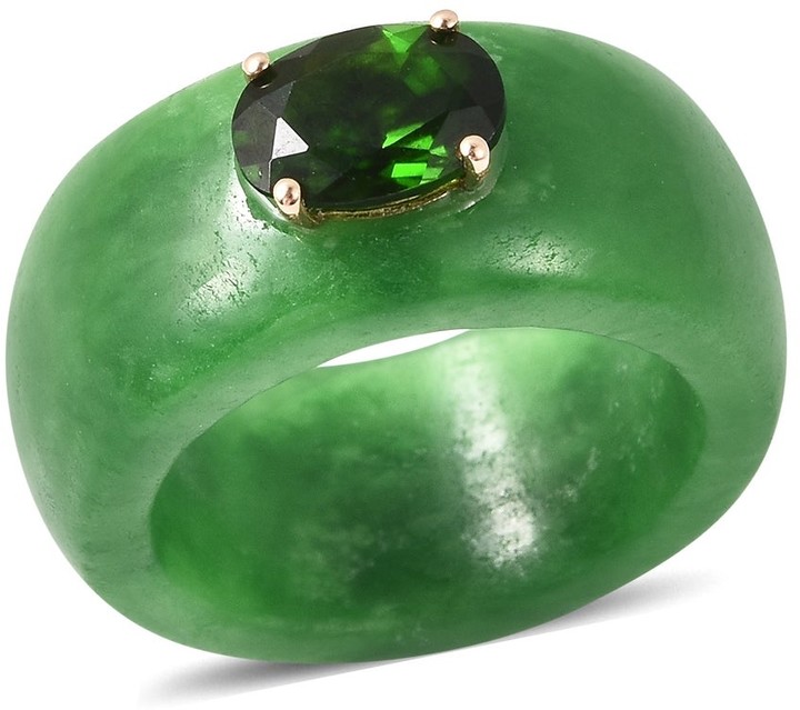 Jade Jewelry Vintage Style Ring Green Jade Ring Malaysia Jade Ring Custom Created Handmade Green Jade set in a Sterling Silver Crown