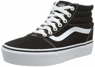 black vans trainers womens
