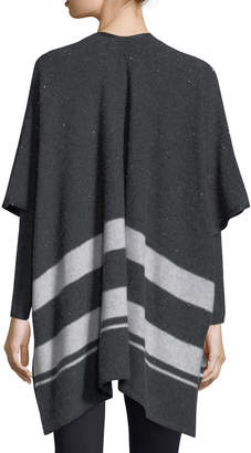 Neiman Marcus Sequin Striped Cashmere Shawl