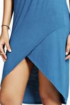 Thumbnail for your product : boohoo Lydia Asymetric Hem Midi Column Dress