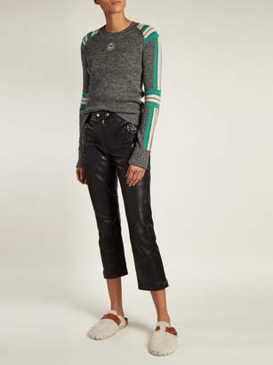 Etoile Isabel Marant Hayward Striped Knit Sweater - Womens - Grey Multi