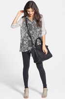 Thumbnail for your product : Band of Gypsies Mixed Print Oversized Tunic (Juniors)