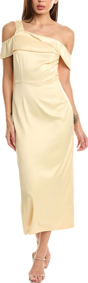 Pascale La Mode Satin Midi Dress - ShopStyle