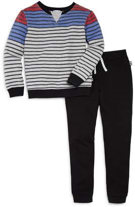 Splendid Boys' Striped Sweatshirt & Jogger Pants Set