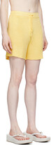 Thumbnail for your product : Calle Del Mar Yellow Ribbed Shorts