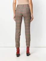 Thumbnail for your product : P.A.R.O.S.H. checked slim-fit trousers