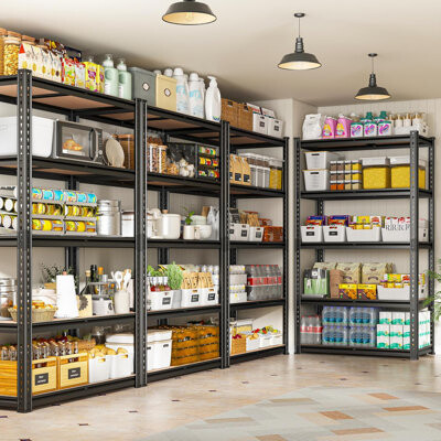 Storage Shelves 5 Tier Garage Shelving Heavy Duty 72" H x 35.55" W x 16" D Adjustable Metal Shelving Unit for Garage Shelves Utility Rack Shelf for Ba