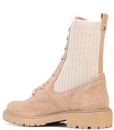 Thumbnail for your product : Sam Edelman Lydell elasticated-panel suede boots
