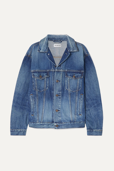 womens balenciaga denim jacket