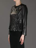 Thumbnail for your product : 3.1 Phillip Lim button detail leather jacket