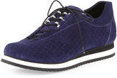 Thumbnail for your product : Stuart Weitzman Relay Suede Sneaker, Ink