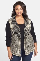 Thumbnail for your product : Lucky Brand Double Knit Cotton Cardigan (Plus Size)