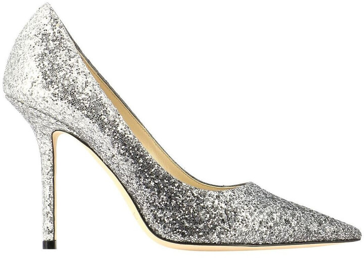 Jimmy Choo Glitter Shoes | Shop the world's largest collection of fashion |  ShopStyle