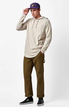 PacSun Walker Hooded Long Sleeve Scallop T-Shirt