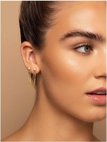 Uncommon James UncommonJamesTripleChainEarClimberEarrings