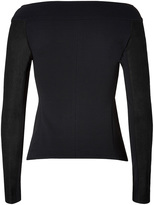 Thumbnail for your product : Donna Karan Leather Trimmed Jacket in Black