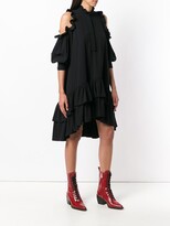 Thumbnail for your product : Alexander McQueen Ruffled Asymmetric Dress