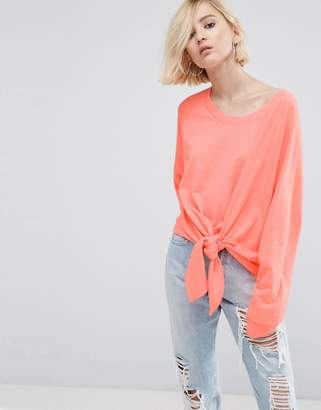 ASOS Sweatshirt With Knot Front