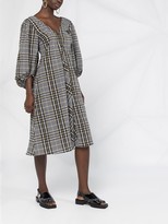 Thumbnail for your product : Ganni Check-Pattern Shift Dress