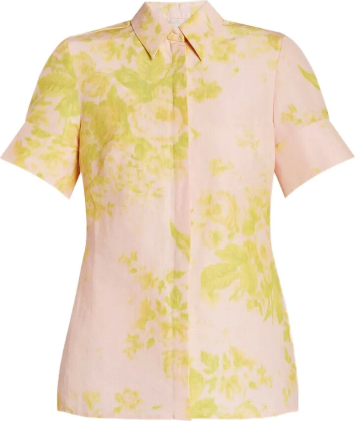 Erdem Floral Short-Sleeve Shirt