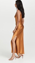 Thumbnail for your product : Dannijo Crystal Strap Silk Slip Dress