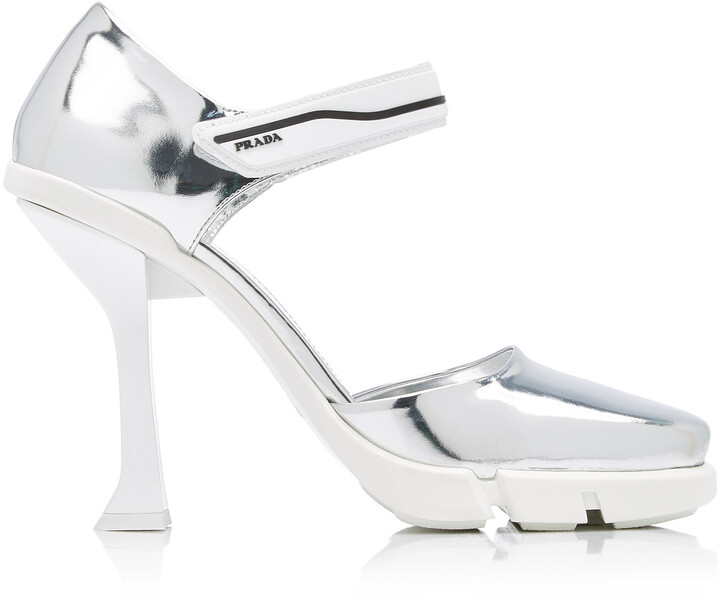 prada metallic shoes