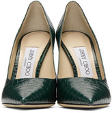 Thumbnail for your product : Jimmy Choo Green Croc Love 100 Heels