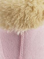 Thumbnail for your product : Sorbet Fur Trim Imi Suede Slipper Mules