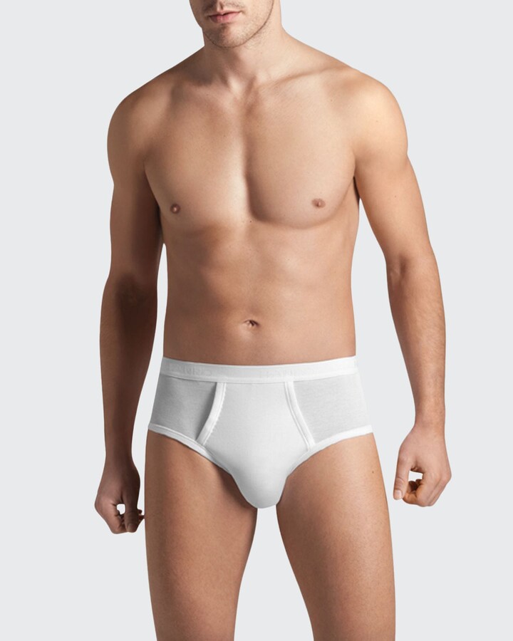 Hanro Cotton Pure Brief with Fly - ShopStyle