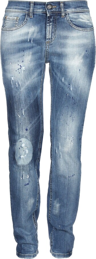 Frankie Morello Denim Pants Blue - ShopStyle Stretch Jeans