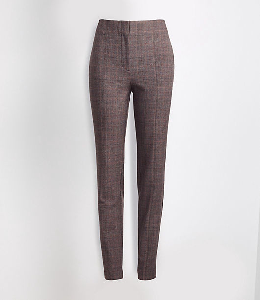 petite plaid trousers